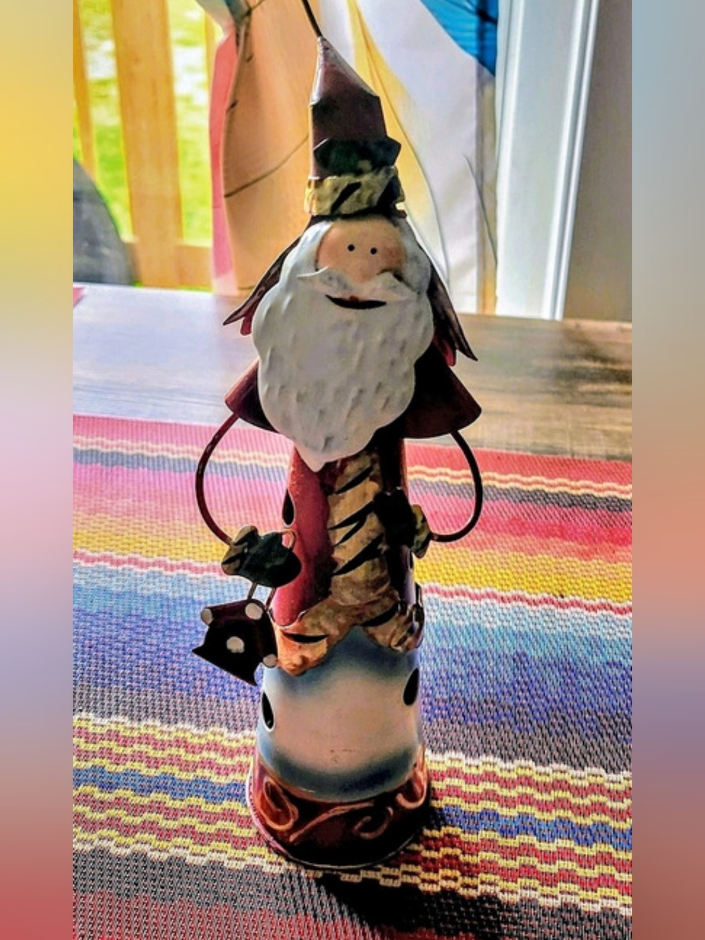 Holiday Gnome Decor Multicolor & Red.